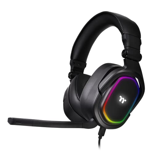 Auriculares Argent H5 RGB Thermaltake diadema gamer con sonido 7.1 DTS USB