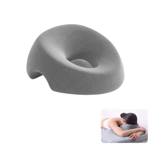 Massage Pillow Face Down, Space Memory Foam Massage Face Cushion for Massage Table, Spa, Salons, Beauty Groove Pillow with Breathable Hollow Design, Face Cradle