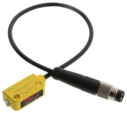 Banner Engineering Q12AB6FF50Q, Sensor, World-Beam, 50mm Cutoff Range, 10-30VDC Input, LO Output, 1 NPN/1 PNP