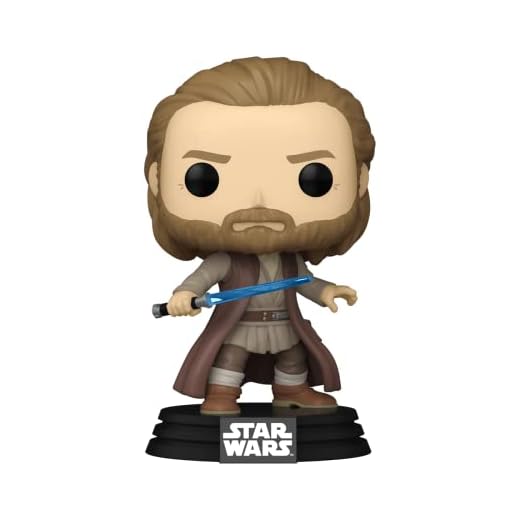 Funko Pop! Vinyl: OBI-WAN Kenobi Battle Pose - Jasper - Star Wars - Figura de Vinilo Coleccionable - Idea de Regalo- Mercancia Oficial - Juguetes para Niños y Adultos - TV Fans