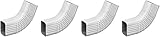 Amerimax Home Products 27065 B Elbow, Two-by-Three, White (4 Pack (Two-by-Three)
