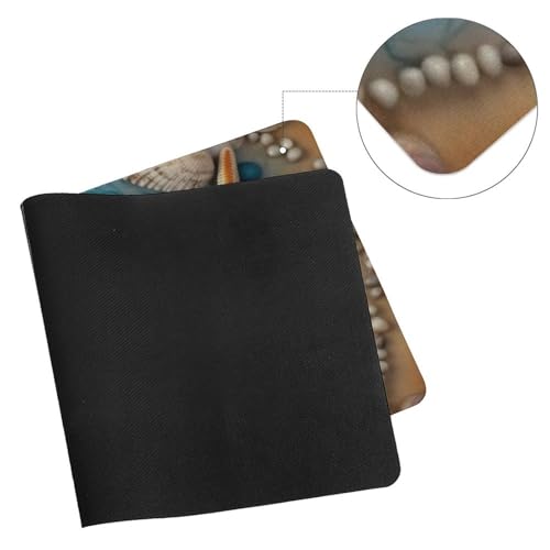 Desk Pad Protector 24x12 Inch Extended Ocean Shell Art miniatura 7