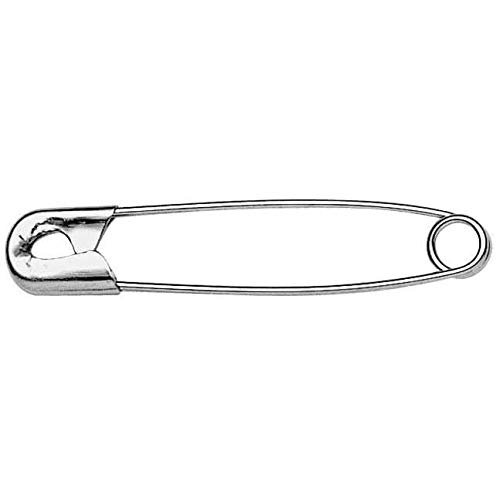 Prym 085274 Spille di sicurezza con spirale acciaio No. 2 argento 38 mm
