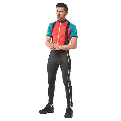 Image of Dare 2b Men AEP Technique Lightweight Quick Drying Reflective Bibbed Cycling Tights - Black, X-Large