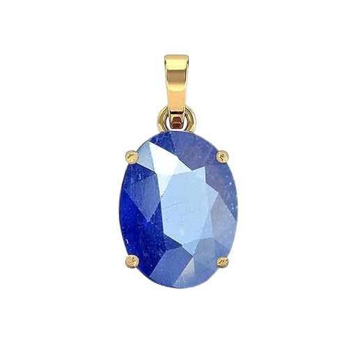 Saphir bleu naturel pendentif élégant médaillon idéal pour sublimer vos soirées
