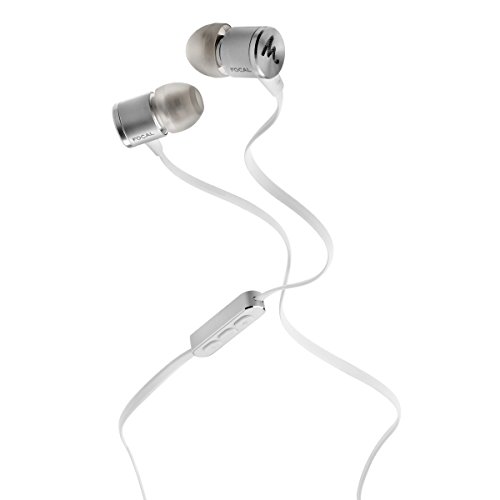 Focal Spark In-Ear Headphones with 3-Button Remote and Microphone (Silver)