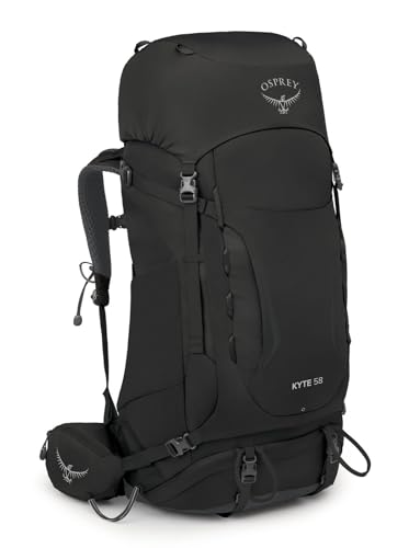 Image of Osprey Kyte 58L Women's Backpacking Backpack with Hipbelt, Black, WXS /S