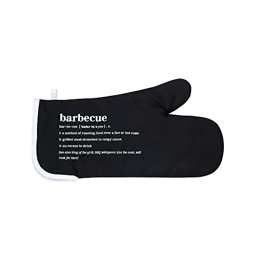 About Face Designs Defined Collection-Cotton Oven/Grill Mitt, One Size, Barbecue