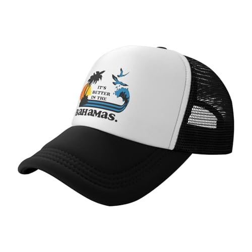 It's Better in The Bahamas Casual Baseball Cap Mesh Sports Cap2