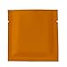 QQ Studio 100 Bags/Pack Double Sided Color Smell Proof Open Top Flat Bag with Tear Notch (Orange, 3