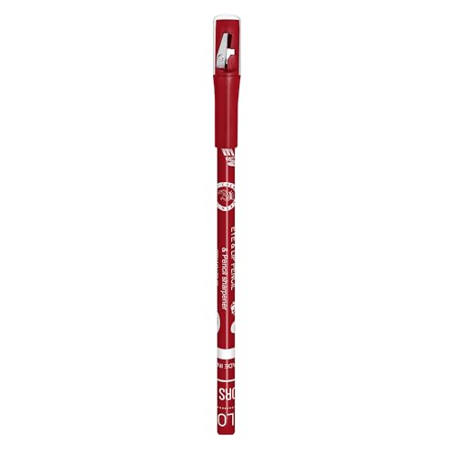 Image of Colors Queen Eye & Lip Liner Pencil with Sharpener | Long Lasting & Smudge Proof Lip Liner | Matte Finish, Rich Color Payoff Sharpenable Pencil (Chilli Red)