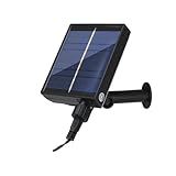 Wisada Solar Panel, 12V, 1200mAh, 120° Einstellbar, Schwarz