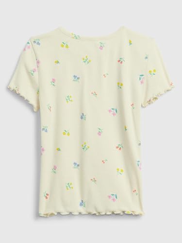 Image of Gap Girls' Short Sleeve Ribbed Tee