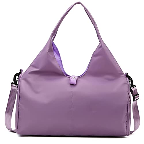 Bolsa Deportiva De Gimnasio para Mujer Bolsas Deportivas De Lona Entrenamiento con Compartimento Zapatos Bolso Pequeño Mujer con Compartimento Zapatos