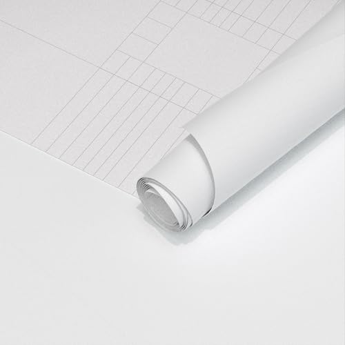 Image of Yancorp Self Adhesive Wallpaper 24 x 120 Inch Matte White Contact Paper Peel and Stick Vinyl Film Countertop Wallpaper Waterproof for Cabinets Drawers Bedroom Kitchen