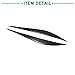 ACROPIX Decoration Styling Car Headlight Eyebrow Eyelid Cover Sticker Fit for BMW 328i - Pack of 2 Black