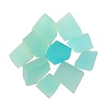 CRYSTALIS 10pcs Natural Blue-Chalcedony Raw Crystals, Loose Gemstone Wholesale Bulk Rough Jewelry Making Supply, Chakra And Healing Raw Stones, Wire Wrapping, DIY, Tumbling, Gem Collection, A+