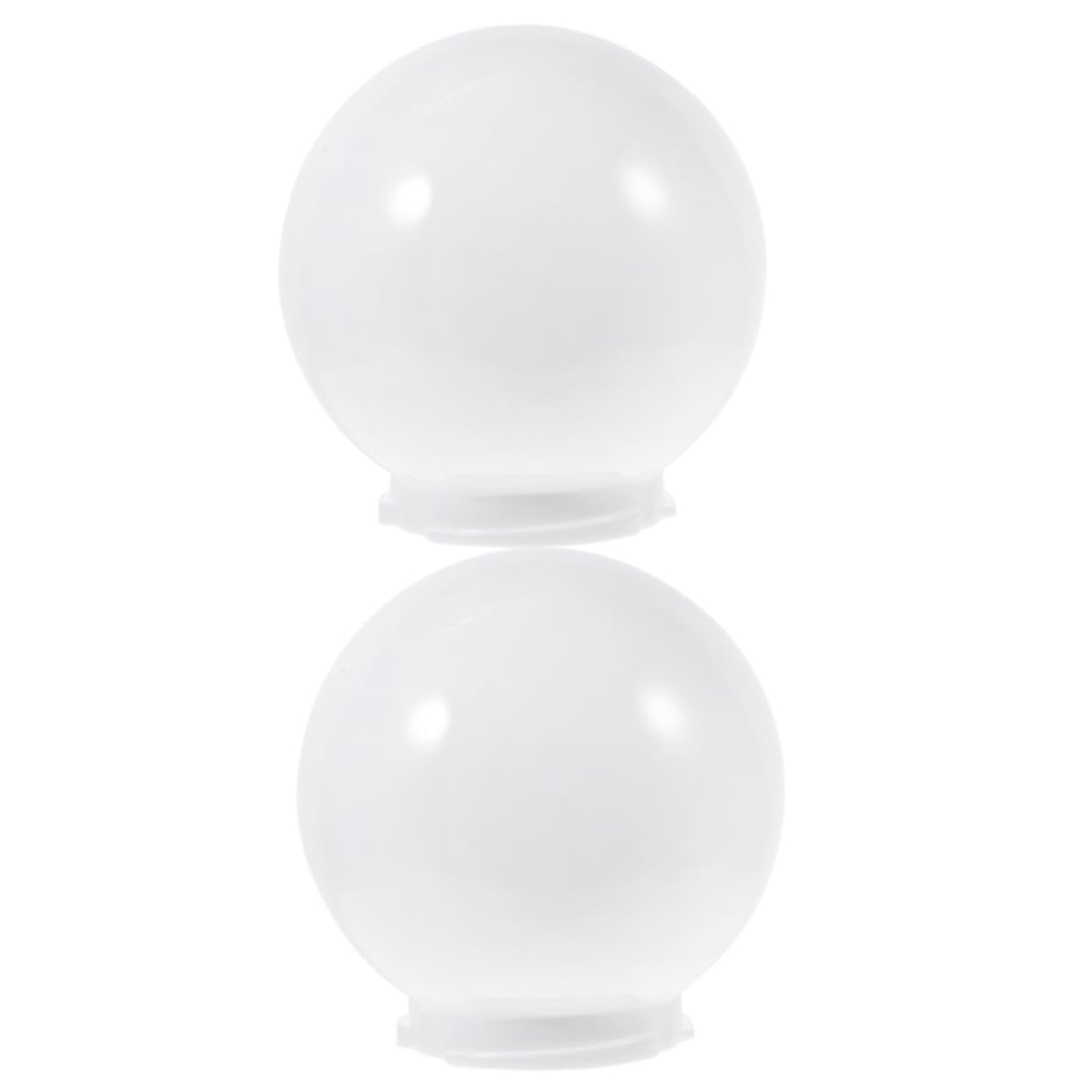 LIFKOME 2pcs Acrylic Globe Lampshades for Wall Lamps Stylish Spherical Shape Lightweight with Excellent Protection Effect for Family and Garden Wall Lamp Shades