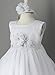 Boutique-Magique - Vestido de bautizo con diadema blanco 3 Meses