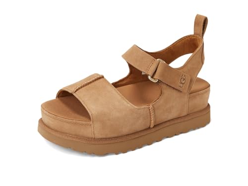 UGG Sandalo da donna Goldenstar Hi, Camoscio castagno, 39 EU