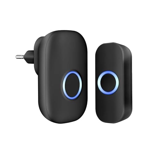 Outdoor Doorbell Waterproof Smart Home Door Bell 32 Songs Button Welcome Chime with Battery LED Flash Security Alarm - Detailed View