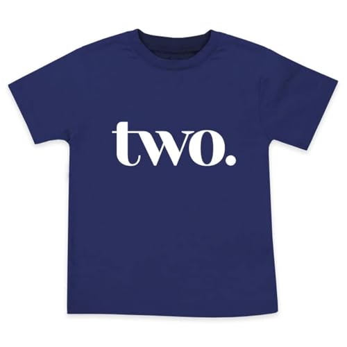 2 Year Old Birthday Shirt 2nd Bday Party T-Shirt Toddler Boy Outfit Number Two