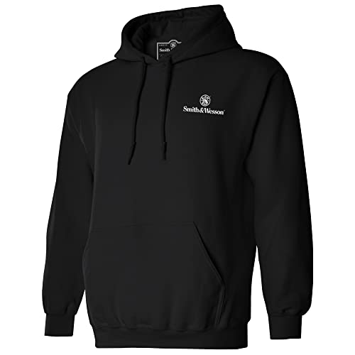Smith and Wesson Men’s Circle Emblem Long Sleeve Cotton Hooded Sweatshirt2