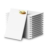 Notepads 4x6, 24 Pack Small Note Pads, Server Note Pads, Scratch Pads 4x6, White Memo Pads, 4x6 Small Writing Pads White Paper, 50 Sheets per Blank Mini Notepads 4x6 Scratch Paper for School Supplies