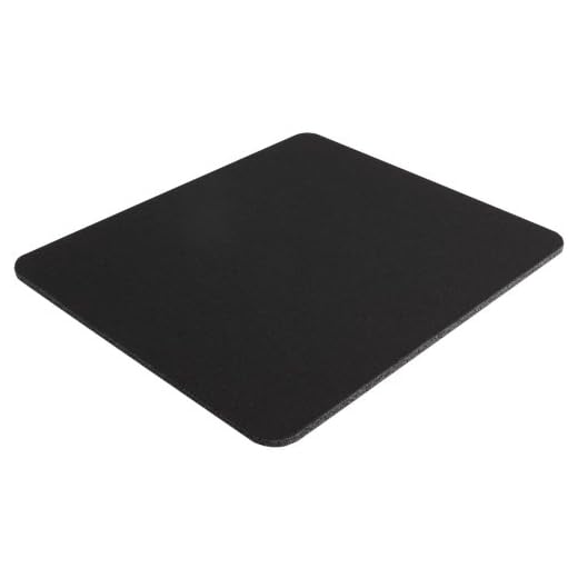Belkin Standard 8-Inch by 9-Inch Computer Mouse Pad with Neoprene Backing and Jersey Surface (Black) (F8E089-BLK)
