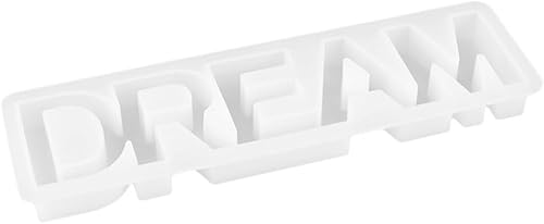 COHEALI Molde de silicona del alfabeto para letreros de letras de resina, moldes de resina, delicado molde de letras de bricolaje, letrero de mesa