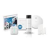 Bosch Alarmsystem M, Einbruchschutz und Brandschutz mit Kameraüberwachung (innen) für Haus und Wohnung, Set inklusive Gutscheincode für 2 Monate Security+ Notfallservice gratis