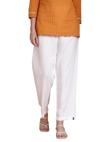 Image of TWIN BIRDS Women Viscose Kurti Pants | Straight Fit Ethnic Daily Trousers