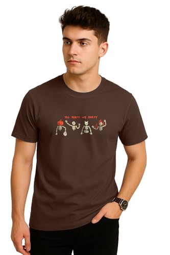 Image of Veirdo Men's T-Shirt Regular Fit Round Neck Pure Cotton Half Sleeve Graphics Printed T-Shirt Different Size Range S to 2XL