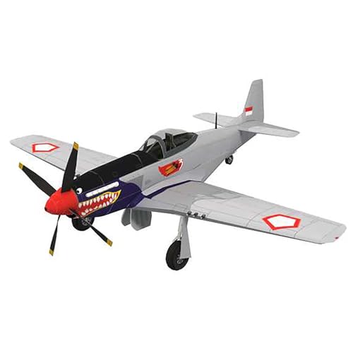 MOOKEENONE 1:33 P-51D Mustang Fighter Military Fighter Aircraft Paper Model Simulation Collection Display (Unassembled Kit)