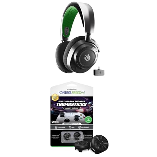 SteelSeries Arctis Nova 7X Wireless Xbox Gaming Headset - 2,4 GHz & Mischbarer Bluetooth-Sound + KontrolFreek FPS Freek Galaxy Black für Xbox One & Xbox Series X Controller - Performance Thumbsticks