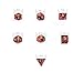 SmartDealsPro 5 x 7-Die Double-Colors Polyhedral Dice Sets with Pouches for D&D DND RPG MTG Dungeon and Dragons Table Board Roll Playing Games D4 D6 D8 D10 D% D12 D20