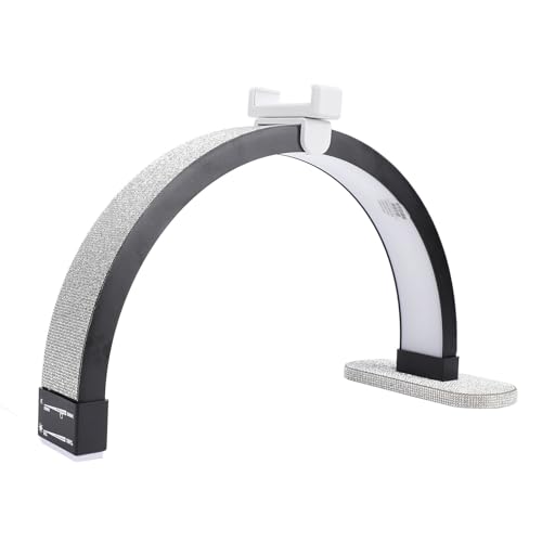 Lampada per Bellezza per Unghie a Mezzaluna da Scrivania per a da 20W 16 Pollici Touch Control Dimmerazione Continua Luce per con Morsetto per