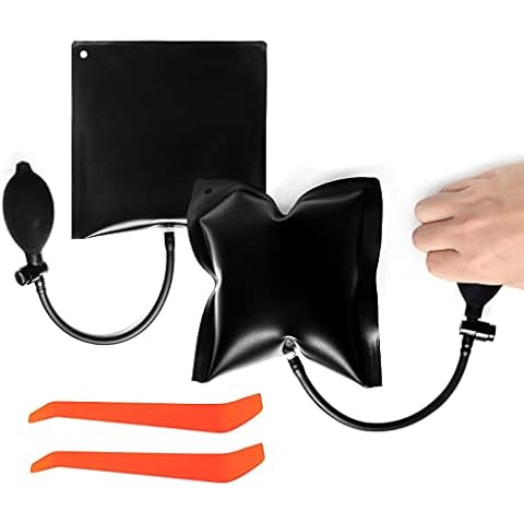 Air Wedge Pump 2 Pcs Mounting Air Cushion Expansion Inflatable Assembly Cushions for Door Window Installation and Car Air Pump Wedge Up Tool Cover