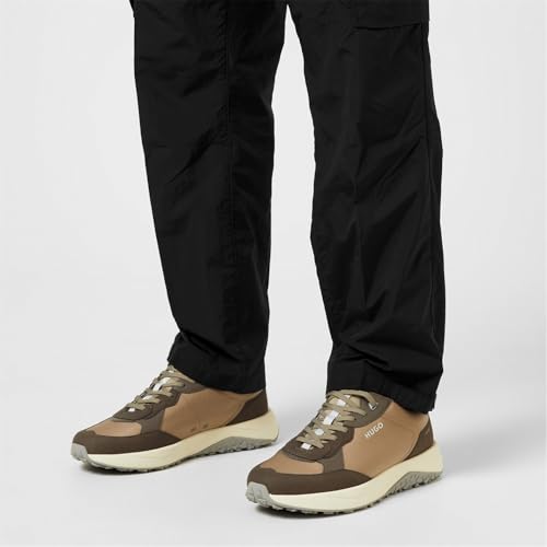 Image of HUGO Mens Running Style Mix Material Sneakers