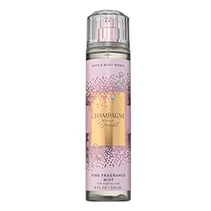Bath & Body Works Champagne Toast Fine Fragrance Mist, Body Spray & Perfume for Women, Long-Lasting Personal Fragrance, Bubbly Champagne and Sparkling Berry Scent, 8 fl oz – 1 Pack