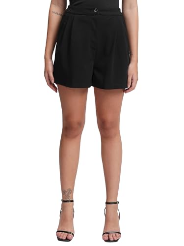 Image of Tokyo Talkies Women's Regular Fit Regular Shorts | Stretchable Shorts