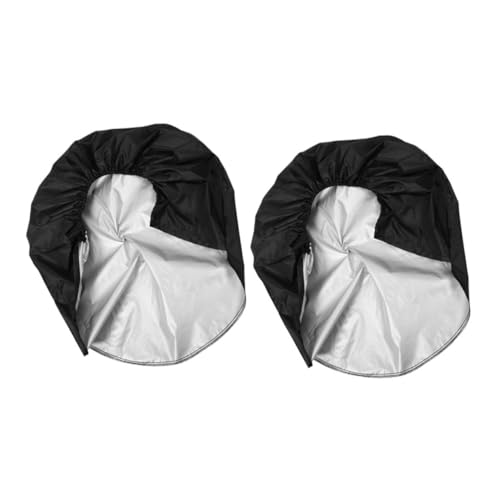 Genérico 2 Uds Cubierta De Neumático Accesorios para Camiones Remolque RV Cubiertas De Rueda Cubierta De Rueda De Coche Funda para Volante De Carro Cubierta De Rueda A Prueba De Polvo