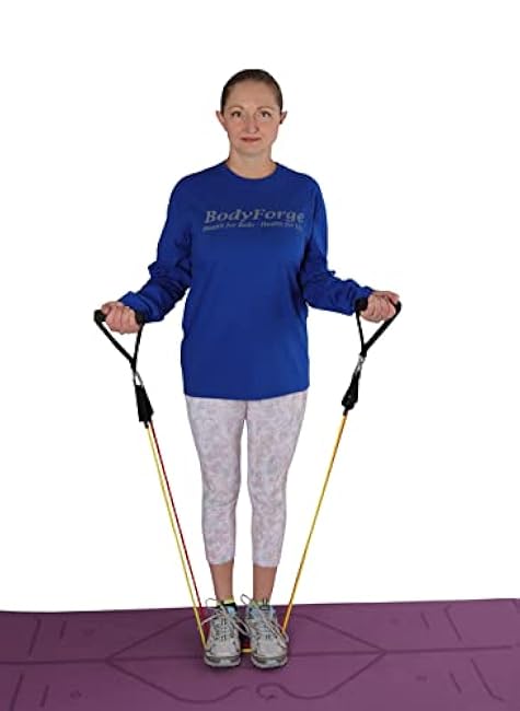 BodyForge Resistance Bands, Exercise Bands£¬Resistance Bands for Working Out, Work Out Bands with Handles for Men and Women Fitness, Strength Training Home Gym Equipment