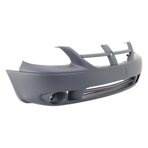 Image of FitParts For Dodge Caravan /Grand Caravan 2005-2007 Front Bumper Cover | Primed, With Fog Light Holes, Without Parking Sensor Holes, Fits Dodge Caravan /Grand Caravan, OEM 5139118AA, CH1000430