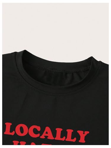 Verdusa Women's Y2K Baby Tees for Women Graphic Crop Tops 90s T-Shirt Vintage Outfit3