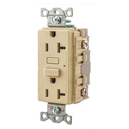 GFCI Receptacle, Self-Testing, 2 Poles