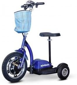 Electric Wheels Llc, Sit N Stand Scooters, Sitn-Scoot-Y, Wxdxh: 41 X 27 X 28.5, Climb Capability: 10 Degrees, Max Speed: 15 Mph, Unit Capacity: 300#, Color: Yellow, Ew-18-Yellow