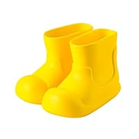 Wellies for Kids Waterproof Non-slip Wellington Boot Toddler Lightweight Easy-On Rain Boots Girls Boys Solid Outdoor Adventures Rain Shoes Black Blue Khaki Pink Yellow Green Size 2 3 1 13 4 6