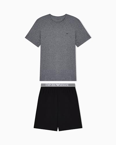 Image of Emporio Armani Men's ENDURANCE T-SHIRT+SHORTS PYJAMA Grey M