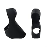 1 par de fundas de gel de sílice para palanca de cambios de freno de bicicleta de carretera compatible con 105 ST-6700 10 velocidades protector de silicona (negro)